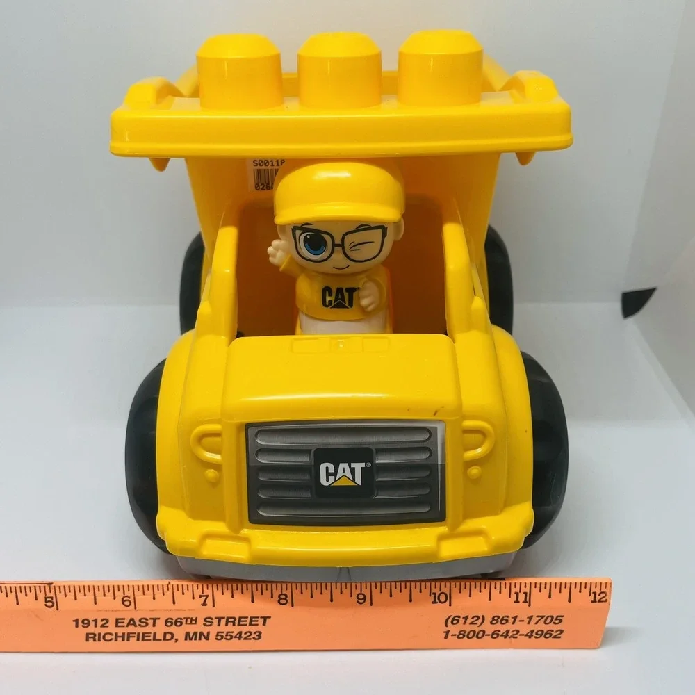 Mega Bloks First Builders Caterpillar Dump Truck‎ Yellow & Black